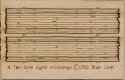Wood Grade Crossing - Kit -- Laser-Cut Wood Kit - Rough-Cut Two Lane pkg(2) 1-13/16′ Long, N, Blair Line 20