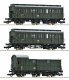 3 piece set (1): Branch line train, DR, HO, Roco 6200130