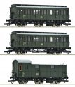3 piece set (1): Branch line train, DR, HO, Roco 6200130