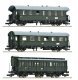 3 piece set (2): Branch line train, DR, HO, Roco 6200131