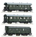 3 piece set (2): Branch line train, DR, HO, Roco 6200131