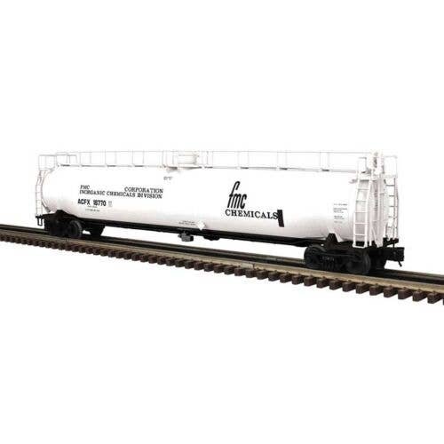 33,000-Gallon Tank Car - 2-Rail - Ready to Run - Premier -- FMC Chemicals ACFX (white, black), O, Atlas O 3002867