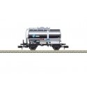 Type Zs 2-Axle Tank Car - Ready to Run - Minitrix -- KVG Tank Car Leasing (Era V, silver, black), N, Trix 18971