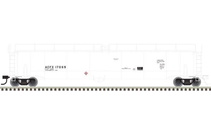 ACF 33,000 Gallon Tank Car - Ready to Run - Master(R) -- ACFX 17069 (white, black), N, Atlas Model Railroad Co. 50005364