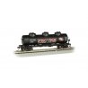40′ 3-Dome Tank Car - Ready to Run - Silver Series(R) -- Protex Industries POAX 1054 (black, red, white), HO, Bachmann Industr
