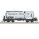 Type Za 4-Axle Tank Car - Ready to Run -- Conrad Storz (Era VI, white, gray, red), G, LGB 47832
