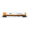 High-Capacity Cryogenic Tank Car - Ready to Run -- AirCo (white, orange, black, blue), HO, Broadway Limited Imports 8039