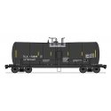 Trinity 19,600-Gallon Tank Car - Ready to Run -- Trinity Industries TILX (black, gray, white, yellow Conspicuity Markings), HO, 