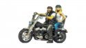 New Chopper with Biker and Pillion, standing, NOCH 10904