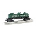 3-Dome Tank Car - 3-Rail - Ready to Run - Williams(TM) -- Chemcell GATX 54442 (blue, black, white), O, Bachmann Industries 4711