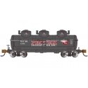 3-Dome Tank Car - Ready to Run - Silver Series(R) -- Protex Industries 1055 (black, red), N, Bachmann Industries 17160