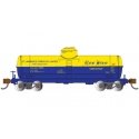 ACF 36` 6` 10,000-Gallon Tank Car - Ready to Run - Silver Series(R) -- Bee Hive Corn Syrup 49101 (yellow, blue), N, Bachmann Ind