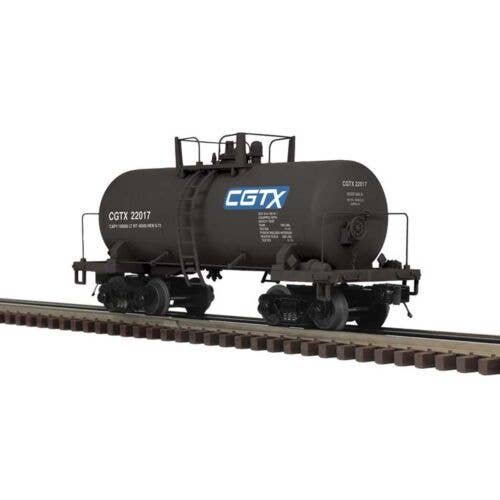 8,000-Gallon Tank Car - 2-Rail - Ready to Run - Premier -- CGTX (black, blue, white), O, Atlas O 3002629