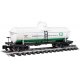 Single-Dome Tank Car - Ready to Run -- Quaker State 767 (white, green, yellow), G, Bachmann Industries 95004