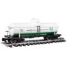 Single-Dome Tank Car - Ready to Run -- Quaker State 767 (white, green, yellow), G, Bachmann Industries 95004