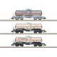 4-Axle Tank Car 3-Pack - Ready to Run - Minitrix -- Transfesa (Era V 2000, 2 Schemes), N, Trix 18267