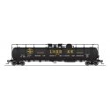 High-Capacity Cryogenic Tank Car 2-Pack - Ready to Run -- Canadian Liquid Air (black, yellow, white), HO, Broadway Limited Impor