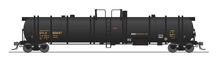 High-Capacity Cryogenic Tank Car 2-Pack - Ready to Run -- Union Tank Car UTLX (black, yellow), HO, Broadway Limited Imports 8038