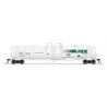 High-Capacity Cryogenic Tank Car 2-Pack - Ready to Run -- Linde (Type C body, white, green, blue), HO, Broadway Limited Imports 