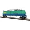 20,000-Gallon 4-Compartment Tank Car - 2-Rail - Ready to Run - Premier -- GATX (TankTrailer, green, blue, yellow), O, Atlas O 30