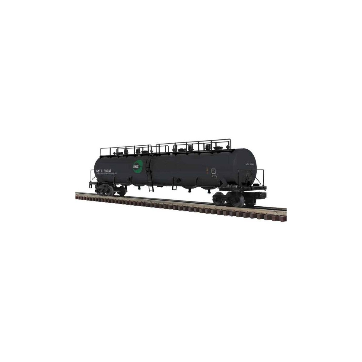 20,000-Gallon 4-Compartment Tank Car - 2-Rail - Ready to Run - Premier -- Cargill (black, green), O, Atlas O 3002292