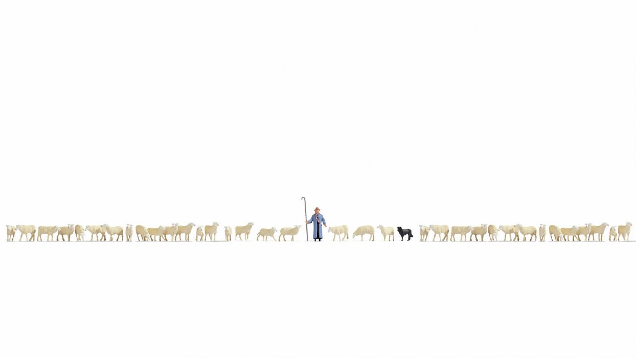XL Set “Sheep and Shepherd”, NOCH 16162