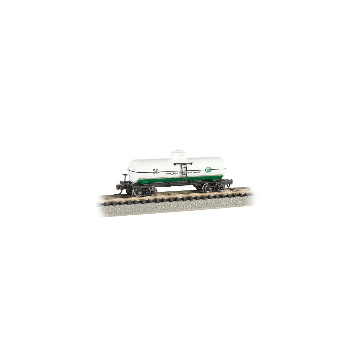 ACF 36` 6` 10,000-Gallon Tank Car - Ready to Run - Silver Series(R) -- Quaker State, N, Bachmann Industries 17858