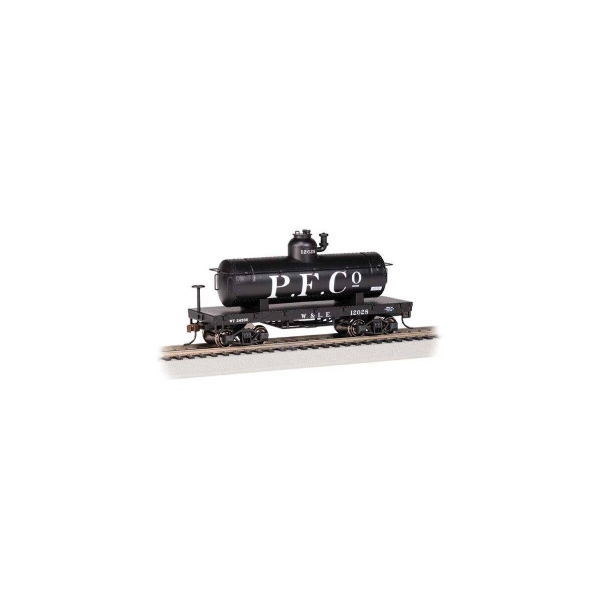 Old-Time Tank Car - Ready to Run - Silver Series(R) -- Wheeling & Lake Erie 129, HO, Bachmann Industries 72107