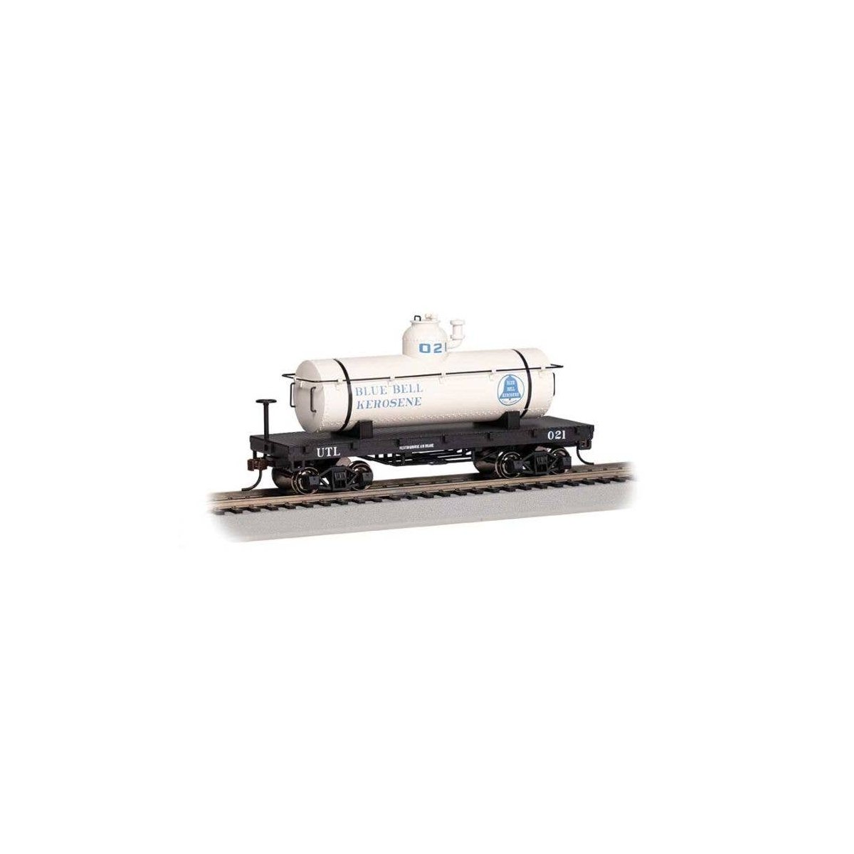Old-Time Tank Car - Ready to Run - Silver Series(R) -- Blue Bell Kerosene UTL 021, HO, Bachmann Industries 72106