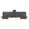 ACF Type 27 Riveted 8,000-Gallon Tank Car - Ready to Run -- Denver & Rio Grande Western (black, Reporting Marks Only), HO, Inter