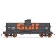 ACF Type 27 Riveted 8,000-Gallon Tank Car - Ready to Run -- Gulf Oil WRNX (black, orange, Billboard Gulf), HO, Intermountain Rai