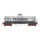 ACF Type 27 Riveted 8,000-Gallon Tank Car - Ready to Run -- Texaco TCX (gray, black, Billboard Texaco), N, Intermountain Railway