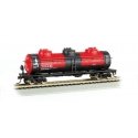 40′ 3-Dome Tank Car - Ready to Run - Silver Series(R) -- Transcontinental Oil Company, HO, Bachmann Industries 17142