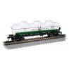 40′ 3-Dome Tank Car - Ready to Run - Silver Series(R) -- Quaker State 721, HO, Bachmann Industries 17110