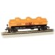 40′ 3-Dome Tank Car - Ready to Run - Silver Series(R) -- Shell 1258 (orange, black, red), HO, Bachmann Industries 17107