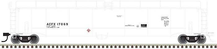 ACF 33,000 Gallon Tank Car - Ready to Run - Master(R) -- ACFX 17067 (white, black), N, Atlas Model Railroad Co. 50005363