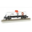 40′ Single-Dome Tank Car - Ready to Run - Silver Series(R) -- Clark 9485 (white, red), HO, Bachmann Industries 17809