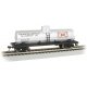 40′ Single-Dome Tank Car - Ready to Run - Silver Series(R) -- British-American Oil (silver), HO, Bachmann Industries 17812