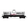 ACF Type 27 Riveted 8000-Gallon Tank Car - Ready to Run - Famous Image Collect -- Baker′s Chocolate (white, black, red), N, In