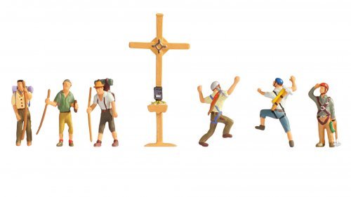 Mountain Hikers with Cross, NOCH 45874