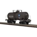 8,000-Gallon Tank Car - 3-Rail - Ready to Run - Premier -- General American GATX (black, blue, white, Service Driven Logo), O, A