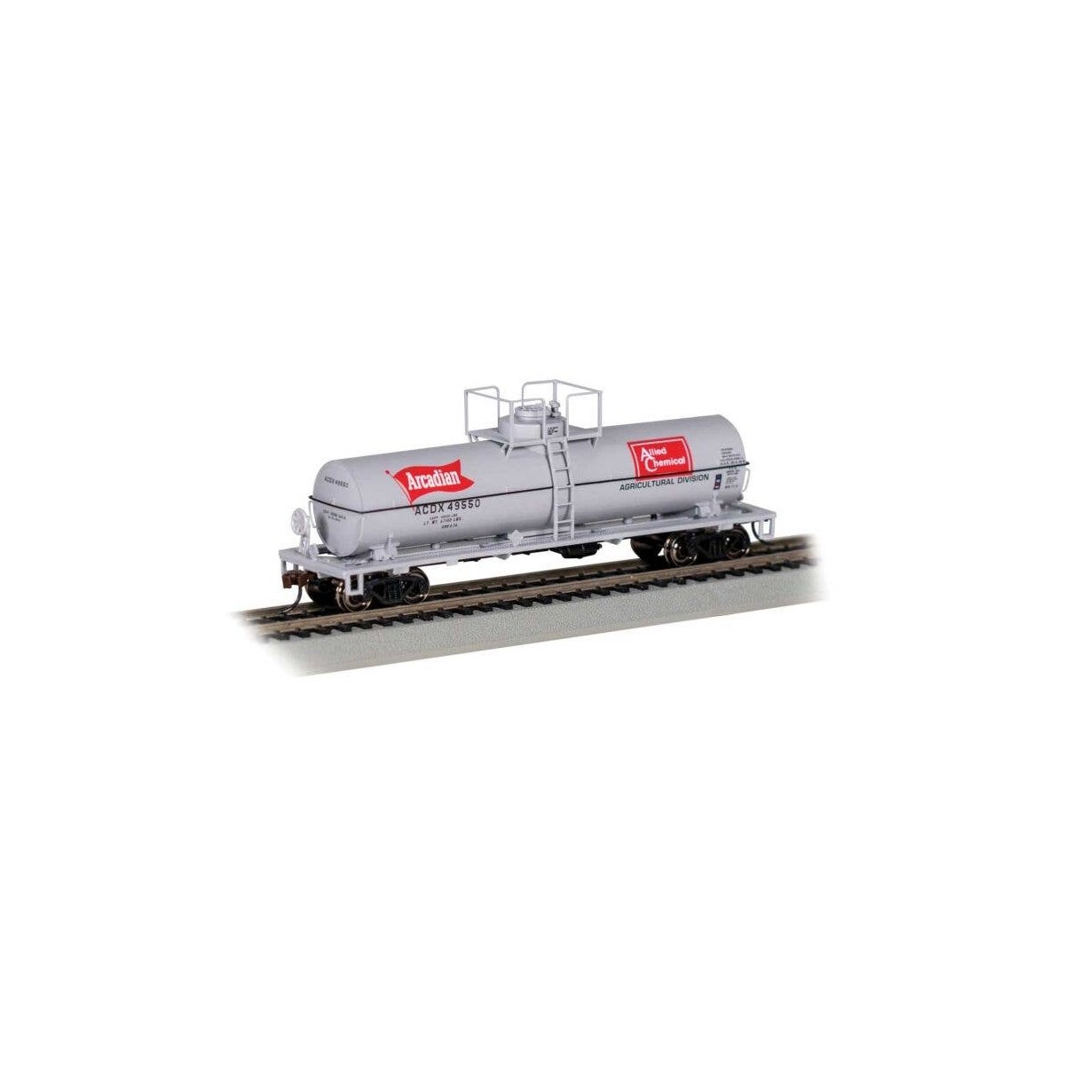 Chemical Tank Car - Ready to Run -- Allied Chemical/Arcadian 49554 (Large Dome), HO, Bachmann Industries 75812