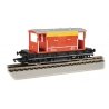 British Brake Van Track Cleaning Car - Ready to Run -- Signal and Telegraph KDB955094 (red, yellow), HO, Bachmann Industries 749