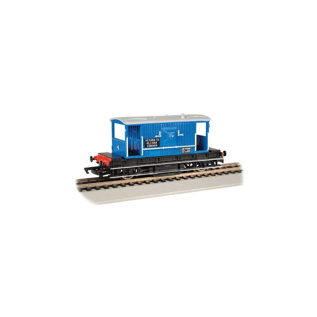 British Brake Van Track Cleaning Car - Ready to Run -- Network Southeast ADB955009 (blue, black), HO, Bachmann Industries 74902