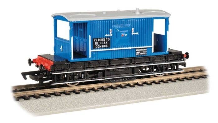 British Brake Van Track Cleaning Car - Ready to Run -- Network Southeast ADB955009 (blue, black), HO, Bachmann Industries 74902