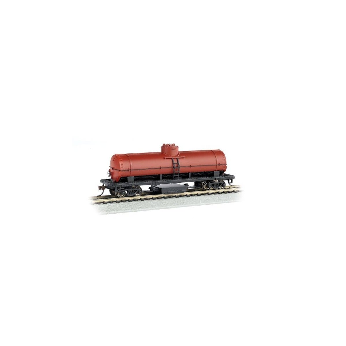 Track Cleaning Tank Car - Ready-to-Run - Silver Series(R) -- Unlettered, Oxide Red, HO, Bachmann Industries 16303