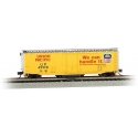 Track Cleaning 50` Plug-Door Boxcar - Ready to Run -- Union Pacific 499191 (Armour Yellow, red, silver `We Can Handle It` Slog, 