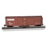 Track Cleaning 50′ Plug-Door Boxcar - Ready to Run -- Norfolk Southern 650012 (Boxcar Red), N, Bachmann Industries 16371