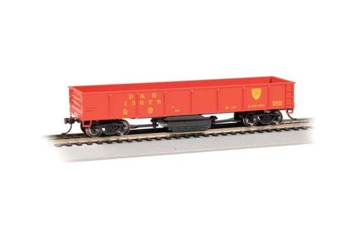 Track Cleaning 40′ Gondola w/Removable Dry Pad - Ready-to-Run -- Delaware & Hudson 13678 (red, yellow), HO, Bachmann Industrie