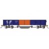 Track Cleaning 40′ Gondola w/Removable Dry Pad - Ready-to-Run -- Louisville & Nashville 40594 (blue, orange), HO, Bachmann Ind